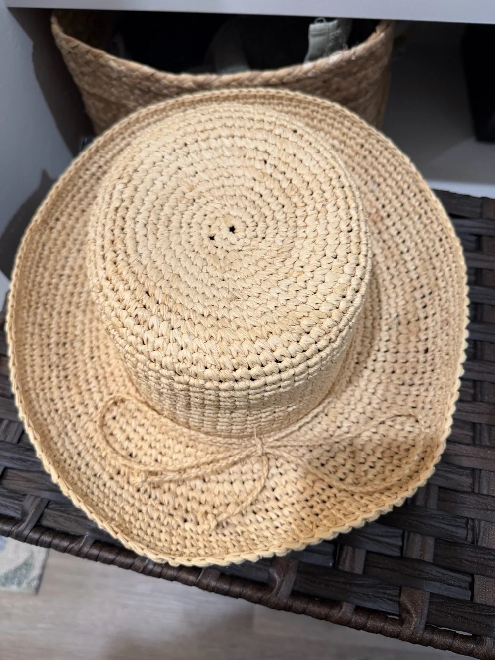 The Scala Collection Woven Straw Sun Hat - Natural Straw